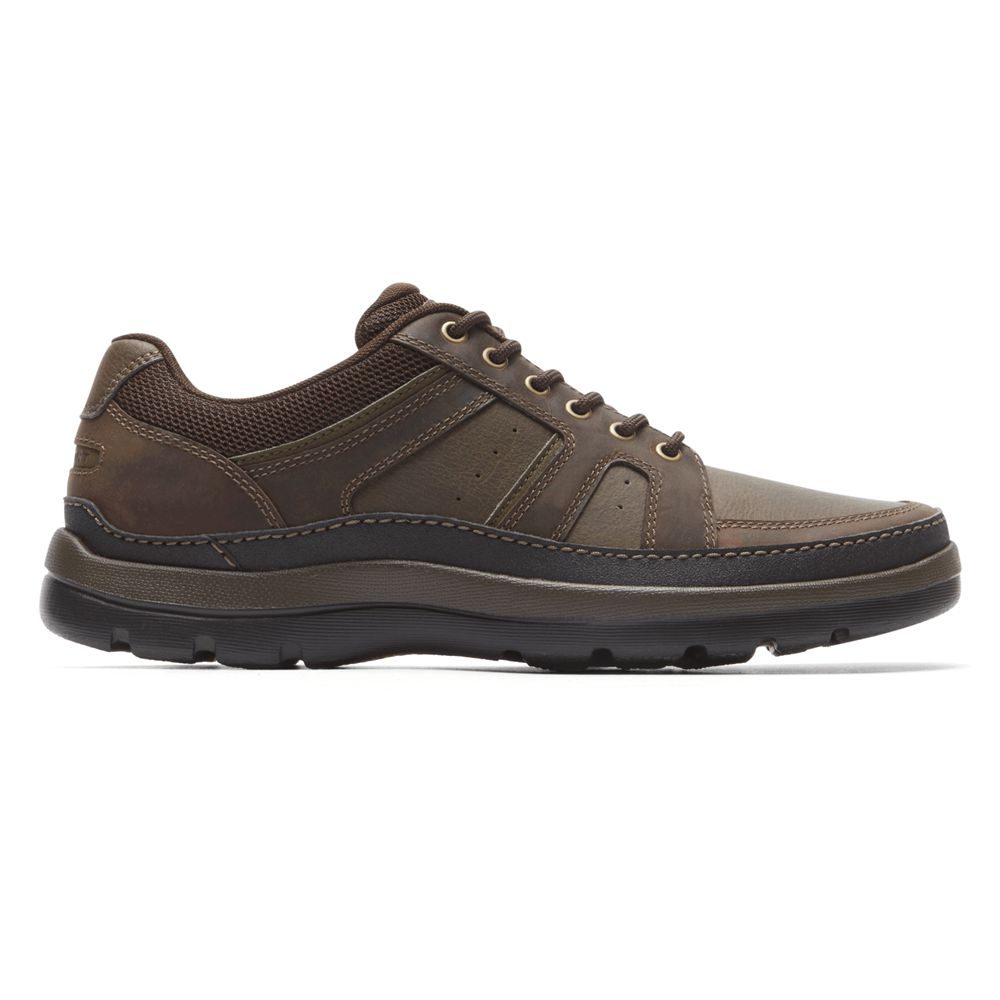 Rockport Get Your Kicks Mudguard Blucher - Mens Walking Shoes - Dark Brown - NZ (CIT-643507)